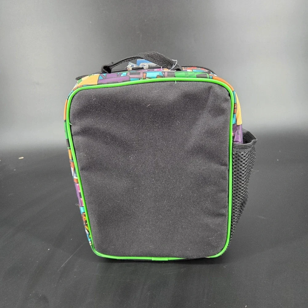 Minecraft Creeper 3D Molded Iridescent Insulated Lunch Box Green Black NWT